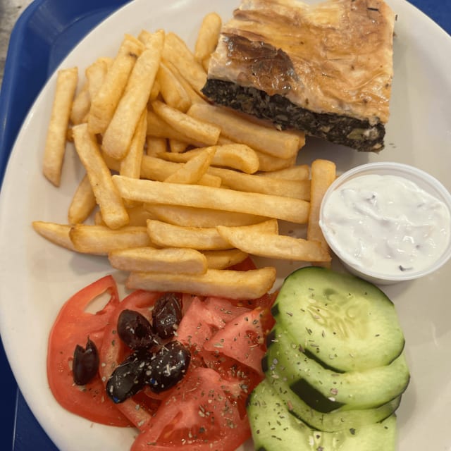 Spinach Pie Dinner.