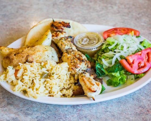 Ka-Bob and Gyros Combo Plate.
